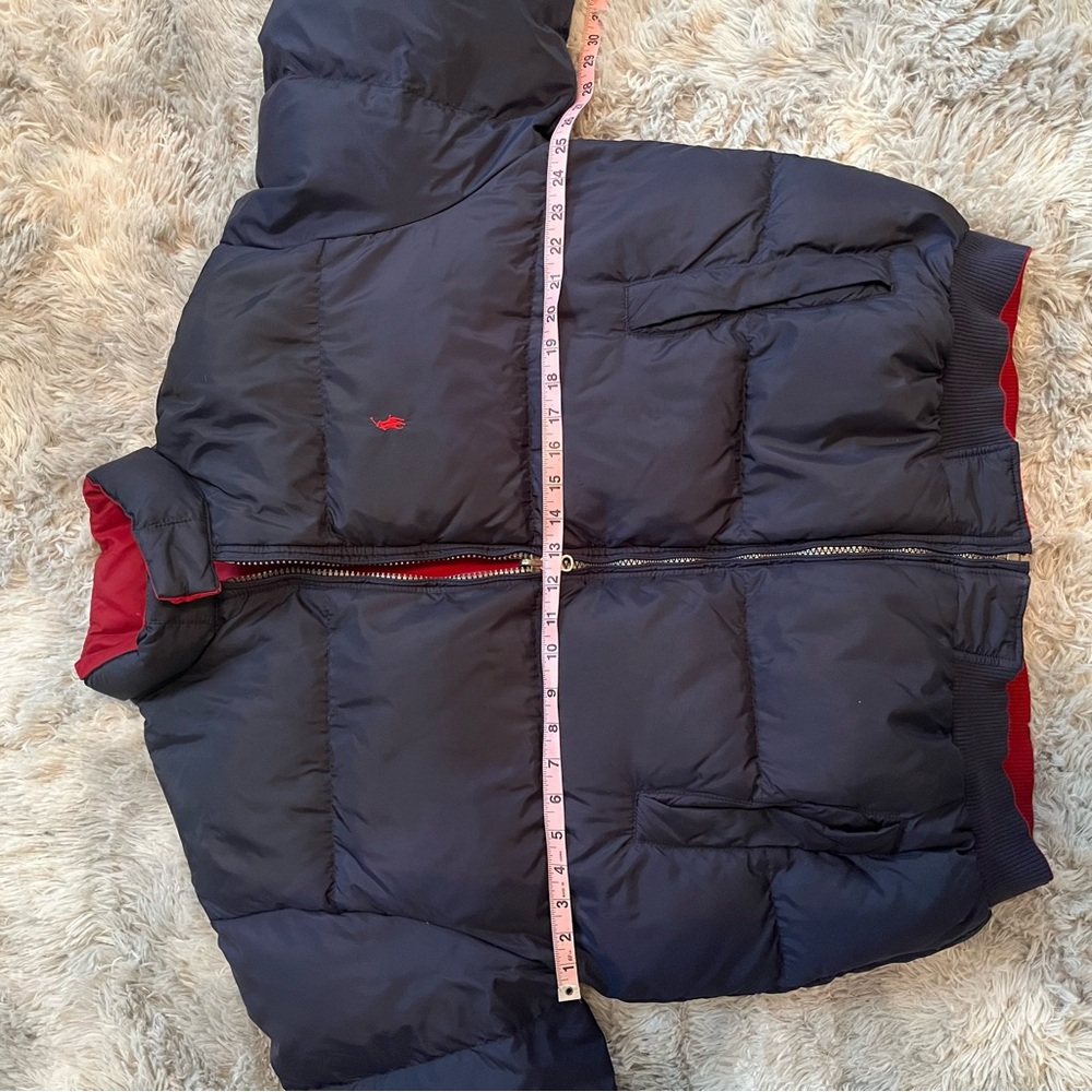 Vintage Reversible Polo Ralph Lauren Navy/ Red Puffer Jacket - Picture 6 of 12